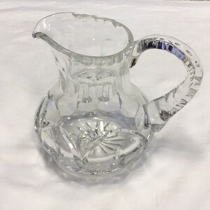 Elegant Clear Glass Pitcher 4 1/2”